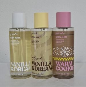 PINK Victoria's Secret Vanilla & Dreamy and Warm Cookie Bundle
